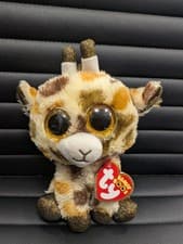 Image of Ty Beanie Boos - STILTS the Giraffe 6 Inch Stuffed Animal Plush Toy Bnwt CT