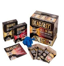 Image of Deadfast All in One Mouse Control Kit Bait, Traps, Sachets Home Rodent Solution