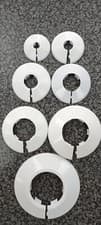 Image of WHITE TALON PIPE COLLARS 10,15,22, AND 42MM