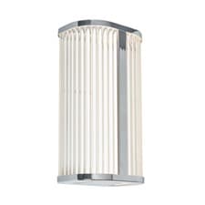 Image of Litecraft Perseus Bathroom Wall Light CCT Integrated LED - Polished Chrome, Opal