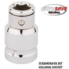 Image of Draper - Screwdriver Bit Holding Socket, 1/2" Sq. Dr. x 10mm Hexagon