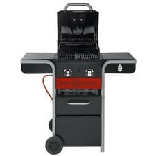 Image of Char-Broil Gas2Coal 2.0 210 - 2 Burner Dual Fuel Gas & Charcoal BBQ Grill 140924