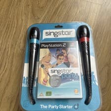 Image of Singstar Party PS2 Game PAL New & Sealed Blister Incl Microphones