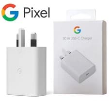 Image of Official Genuine Google 30W PD Fast Charger USB-C Fits Pixel 8 7 6 5 Plug Only
