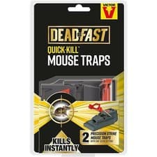 Image of Deadfast Quick Kill Mouse Trap Twin Pack Easy Accurate Home Rodent Pest Control