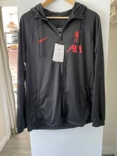 Image of Nike Liverpool FC Dri-Fit Hooded Strike Track Jacket Men L  Slim fit Black. BNWT