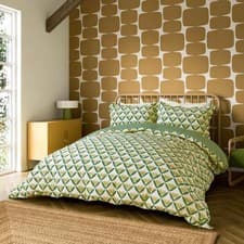 Image of Tulip Trellis Cotton Bedding Reversible Duvet Cover Set By Scion Living