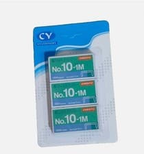 Image of Stationery Staples No.10-1M 5mm Pack of 3 - 1000 staples each pack , length 5mm.
