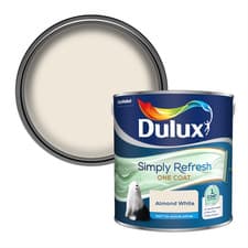 Image of Dulux Paint Almond White Matt Emulsion Various Finishes 2.5 Litres