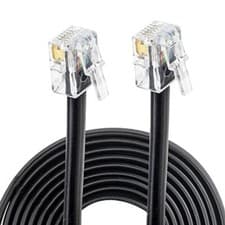 Image of RJ11 to RJ11 Cable ADSL BT SKY Broadband Modem Internet DSL Land Line Lead Lot
