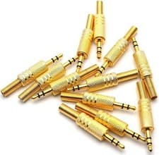 Image of 12pcs TRS Male PlugReplacement 3 Pole 3.5mm Male Repair headphone Jack Plug Plug