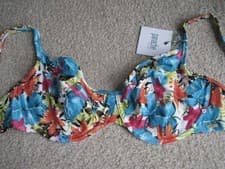 Image of New 32F Panache Leila bikini top tropical print SW1022