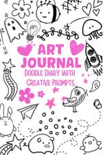 Image of Art Journal, Doodle Diary with Creative Prompts for Girls, Teens and Young : New
