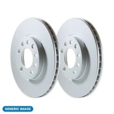 Image of Pair of Vented Front Brake Discs for Hyundai, Kia