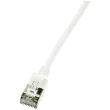 Image of LogiLink CQ9021S RJ45 Network cable CAT 6A U/FTP 0.50 m White Extra slim