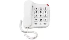 Image of Binatone Corded Telephone Big Button Single Phone Easy Use Loud White 6189822 R