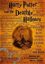 Image of Harry Potter and the Deathly Hallows art A4 print, photo, picture