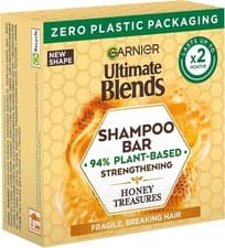 Image of Garnier Ultimate Blends Honey Treasures Strengthening Shampoo Bar for Damaged Ha