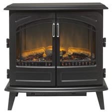 Image of Dimplex Cassia Noir Optiflame 2W Matt Black Cast iron effect Electric Stove £495