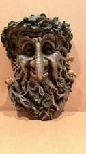 Image of Wise Tree Man Garden Wall Plaque GreenMan Garden Wall Ornament Sculpture