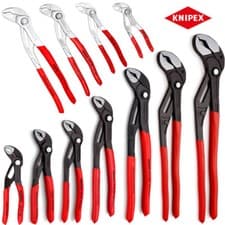 Image of Knipex Cobra Water Pump Pliers Grips Adjustable Push Button