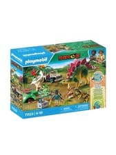 Image of Playmobil Dino Research Camp 71523 Brand New In Box With Dinos Age 4-10 93 PCS