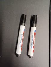 Image of Black Marker Pen. Edding 9 Touch Up Marker Black 12 pack
