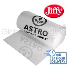 Image of 500mm x 6 x 100M ROLLS OF JIFFY PREMIUM BUBBLE WRAP 600 METRES *STRAIGHT TEAR*