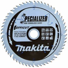 Image of Makita 165mm 56T Plunge Saw Blade Efficut B-57336