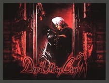 Image of Devil May Cry 1 (Dante) Playstation 2 PS2 Game Art Print Glossy Small Poster (B)
