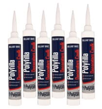 Image of POLYCELL TRADE CAULK WHITE 380ML AMAZON PACK 6