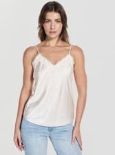 Image of GUESS Eco Tullia Camisole Top – Vanilla Blush – Size XL – NWT – $89.95