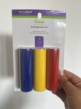 Image of Cricut Everyday Iron-On Vinyl Sampler Pack Red, Yellow, Blue