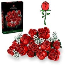 Image of Icons 10328 Botanicals Bouquet of Red Roses (BNIB - UNOPENED) Mother's Day Gift