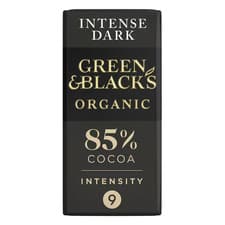 Image of Green & Black's Organic 85% Dark Chocolate Bar 90g (Pack of 3)