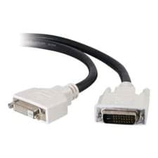 Image of C2G 5m DVI-D M/F Dual Link Digital Video Extension Cable DVI Cable Black