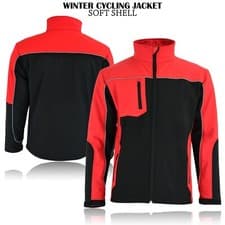 Image of Soft Shell Fleece Lined Waterproof Windproof Outdoor Work Jacket Coat Golf Men's