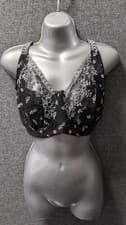 Image of Miss Mary Of Sweden Underwired Bra Black UK 46D LN061 JJ 07