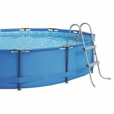 Image of Pool Step Ladder 33 inch Bestway Flowclear Above Ground Metal Frame Swimming