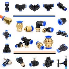 Image of Pneumatic Push In Fittings Connectors Air Water Hose tube Quick Release Joiner