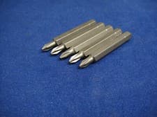 Image of 5 x Draper/Schroder Phillips Screwdriver Bit PH1 50mm Plain Shank
