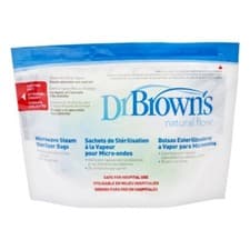 Image of Dr Brown's Options Microwave Steriliser Bags 5Pk Steam Sterilization BPA free