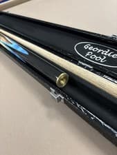 Image of Ash snooker/pool cue" 9mm Titanium tip and case package