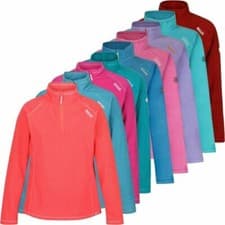 Image of Regatta Womens Fleece Light Weight Montes Micro Half Zip Top Quick Dry Top 8-20