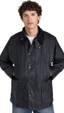 Image of Barbour Classic Bedale Wax Jacket Navy Size 40 New