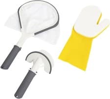 Image of Lay-Z-Spa Cleaning Kit 3‑in‑1 for Inflatable Hot Tubs – Scoop, Brush, Mitt