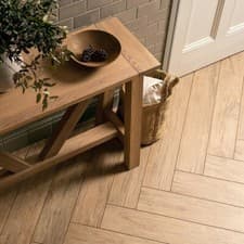 Image of Natural Oak Wood Texture Effect Tiles Porcelain 15×60cm - 1 box: 10 Tiles