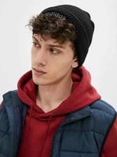 Image of adidas Beanie Hat Linear Turn CLSC H34794 Black