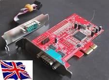 Image of Serial RS232 x2 PCIe PCI Express Card 2S Low Profile LP