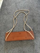 Image of HANGING FLOATING SHELVES X2 BRAND NEW BAMBOO 